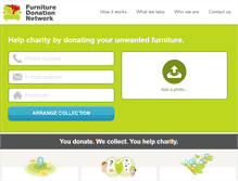 Tablet Screenshot of furnituredonationnetwork.org